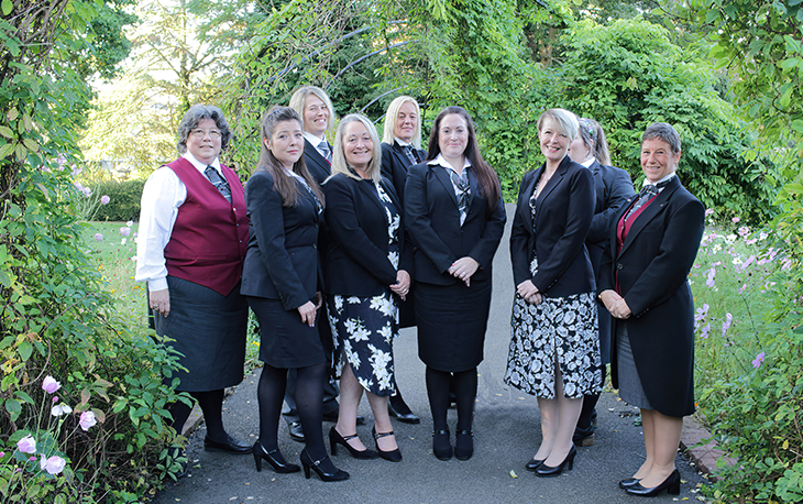 Picture of the first all-women team at Funeral Partners