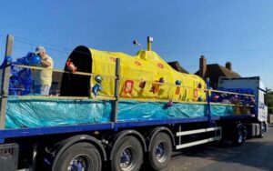 Yellow submarine float